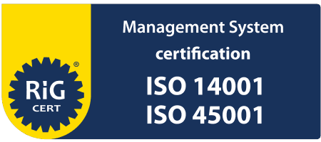 Certificazione sistema di gestione RiG CERT ISO 14001 e ISO 45001